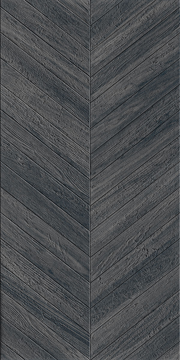 CHEVRON WOOD NERO